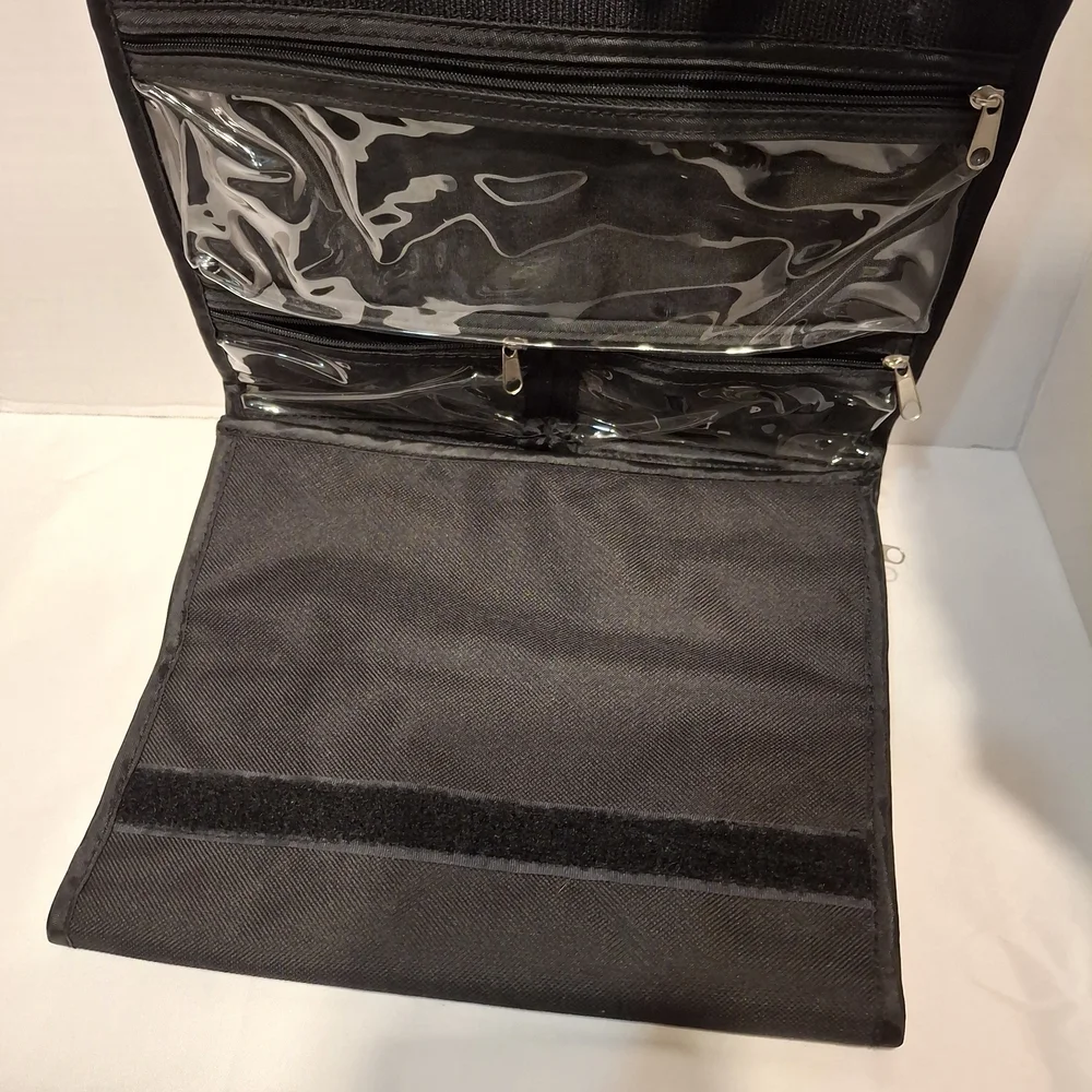 Black Hanging Clear Pocket Organizer - Home Storage Makeup Or Jewelry Nwot